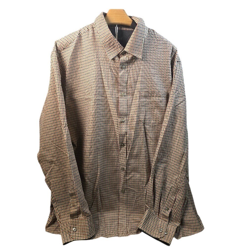 Van Heusen Men XL No Iron Button Down Shirt Plaid Long Slv Multi Color 17-17.5